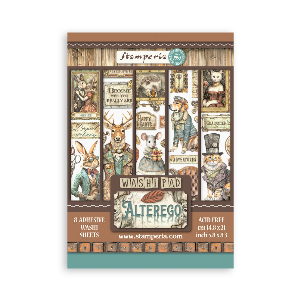 Stamperia Alterego Washi Pad Sheets A5 sbw12