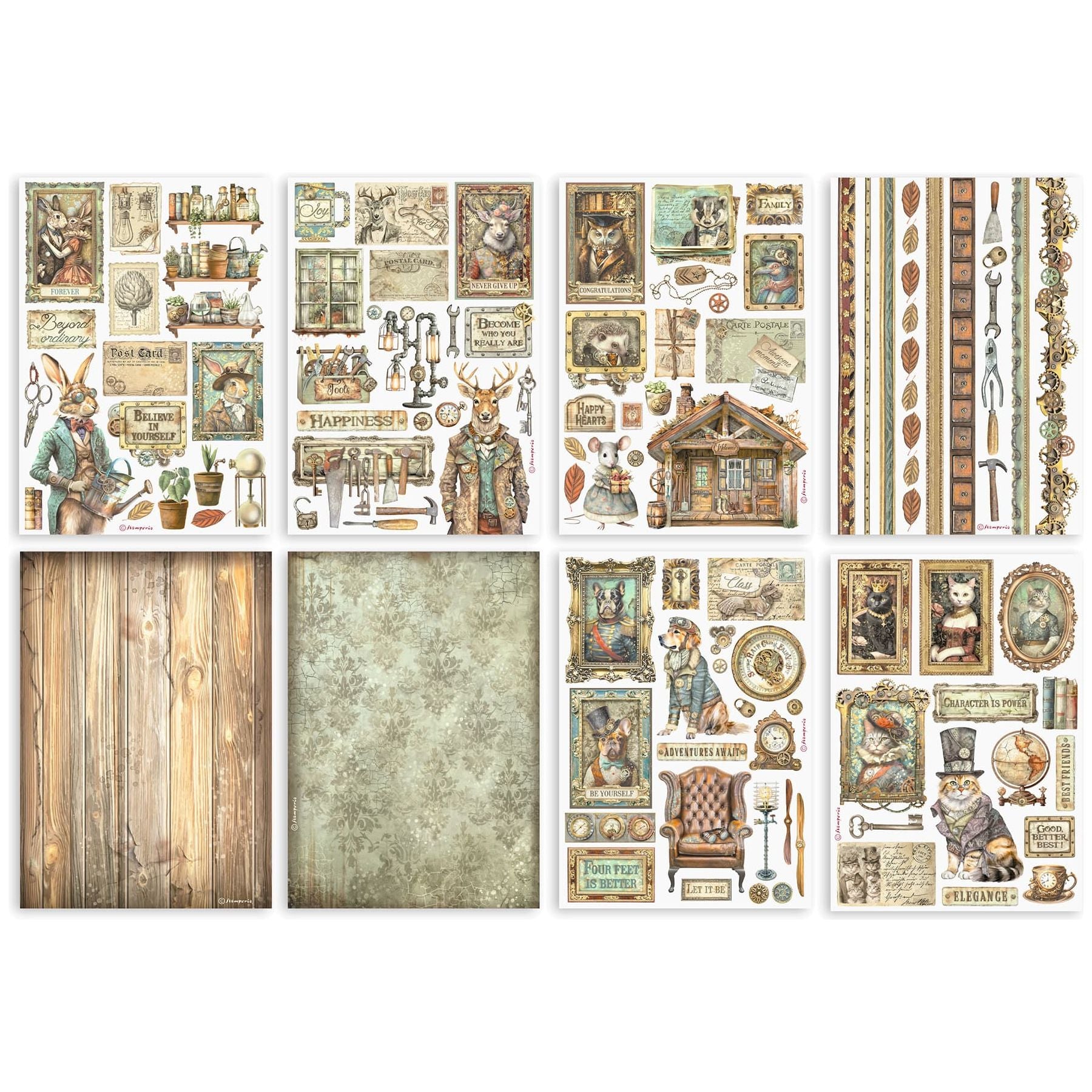 Stamperia Alterego Washi Pad Sheets A5 sbw12 product image