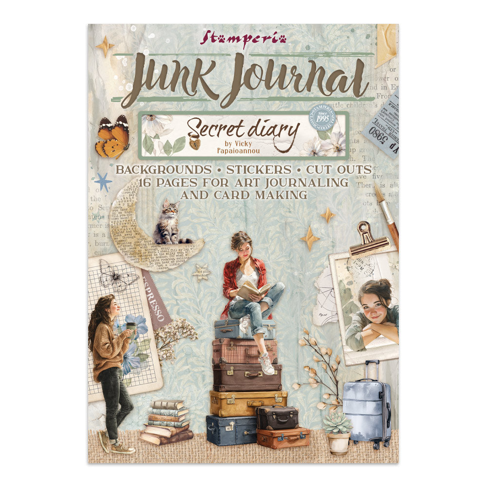 Stamperia Art Journaling Selection Secret Diary by Vicky Papaioannou bjs001 journal
