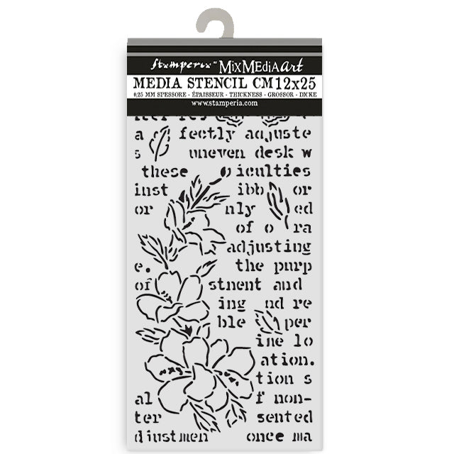 Stamperia Art Journaling Selection Secret Diary by Vicky Papaioannou bjs001 stencil