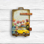 Stamperia Art Of Travelling 12x12 Paper sbbl164 yellow car