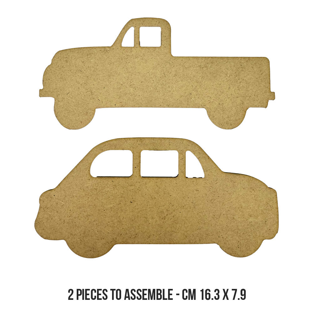 Stamperia Art Of Travelling Cars And Truck Crafty Shapes klsm32 measurements
