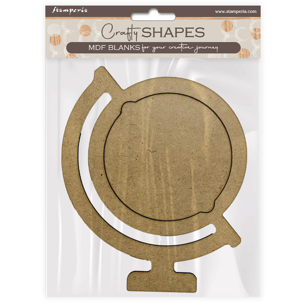 Stamperia Art Of Travelling Globe Crafty Shapes klsm34
