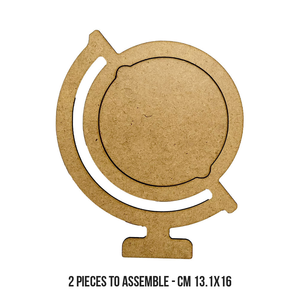 Stamperia Art Of Travelling Globe Crafty Shapes klsm34 measurements
