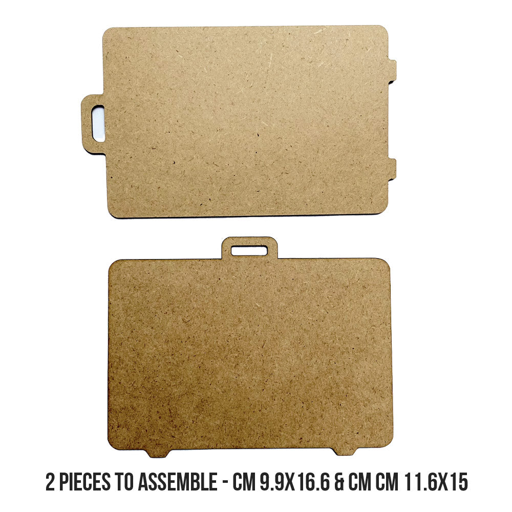 Stamperia Art Of Travelling Suitcases Crafty Shapes klsm33 measurements