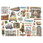 Stamperia Art of Travelling Assorted Die Cuts dfldc131 plane