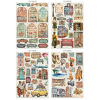 Stamperia Art of Travelling Junk Journal sbjk18 blue door