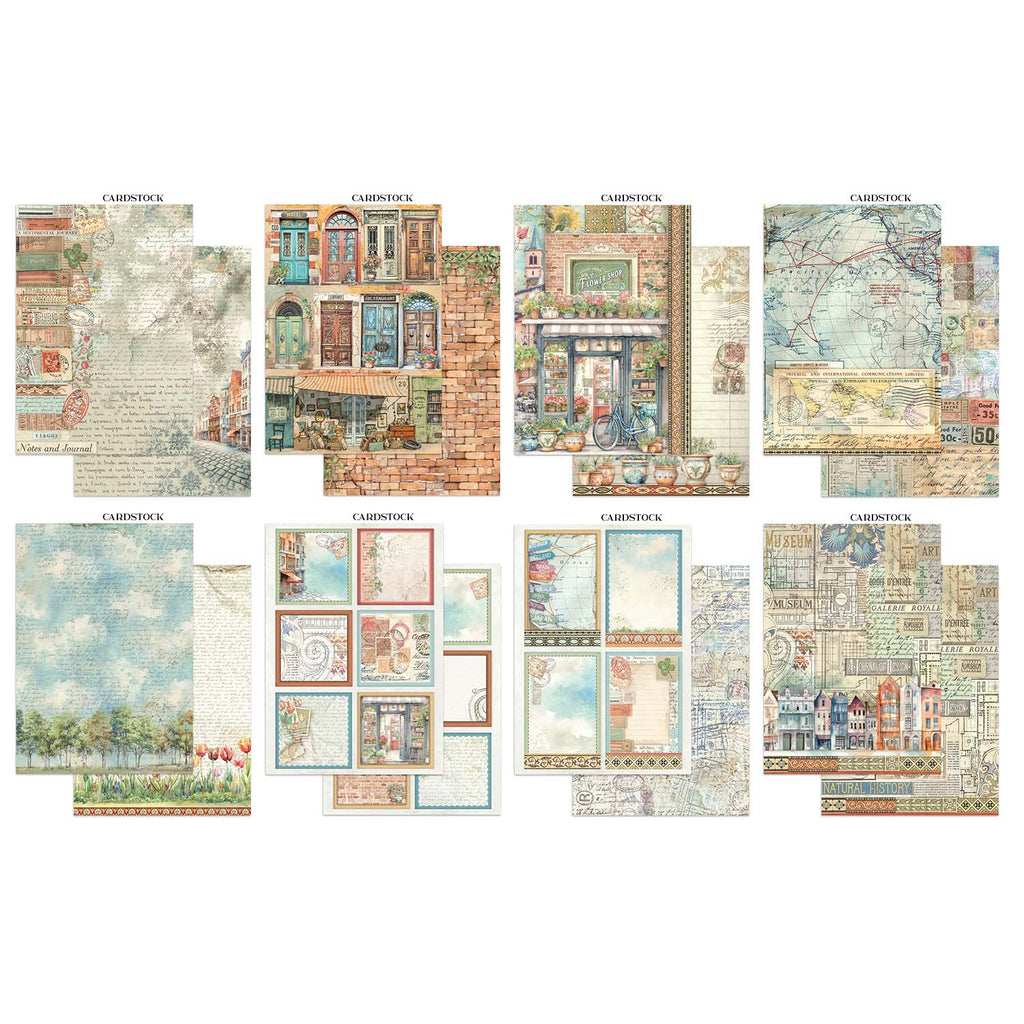 Stamperia Art of Travelling Junk Journal sbjk18 clouds