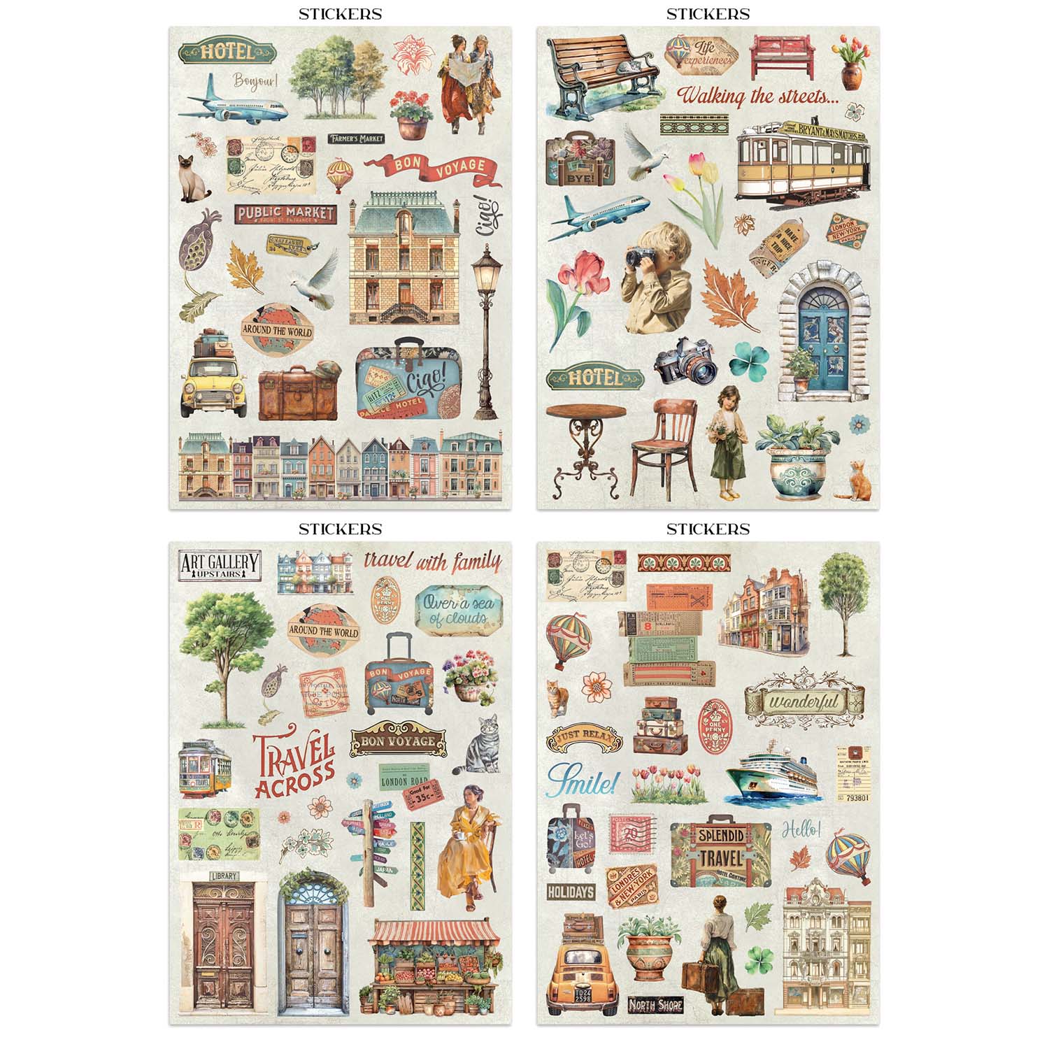 Stamperia Art of Travelling Junk Journal sbjk18 hotel