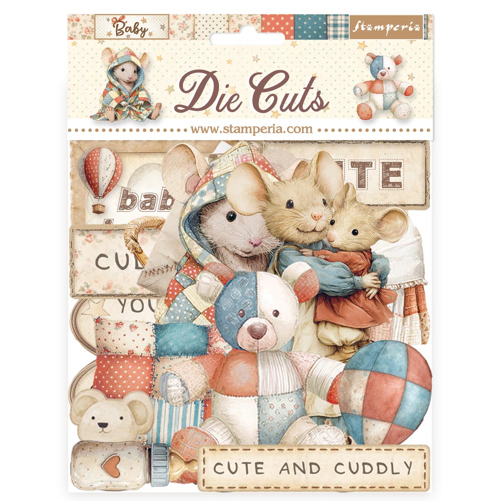Stamperia Baby Assorted Die Cuts dfldc125
