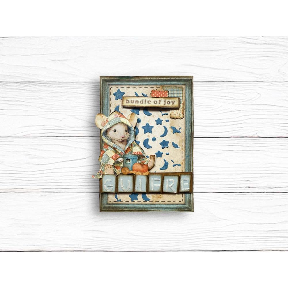 Stamperia Baby Star And Moon Stencil kstds71 mouse