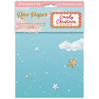 Stamperia Candy Christmas A6 Backgrounds Rice Paper dfsak6043
