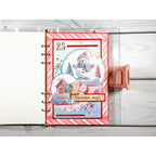 Stamperia Candy Christmas Candycanes Pattern Stencil kstdq124 snowman