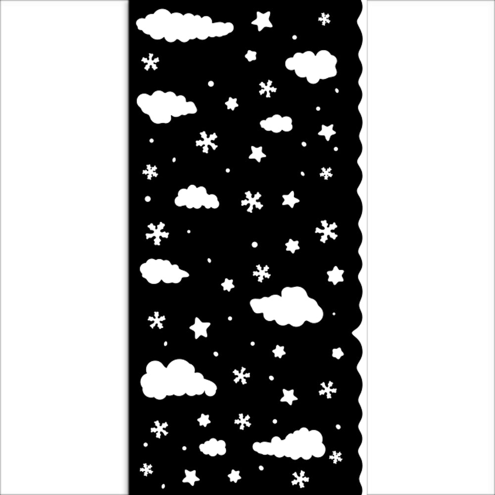 Stamperia Candy Christmas Clouds Stencil kstdl124