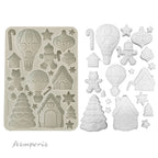 Stamperia Candy Christmas Gingerbreads Silicone Mold A5 kacma583