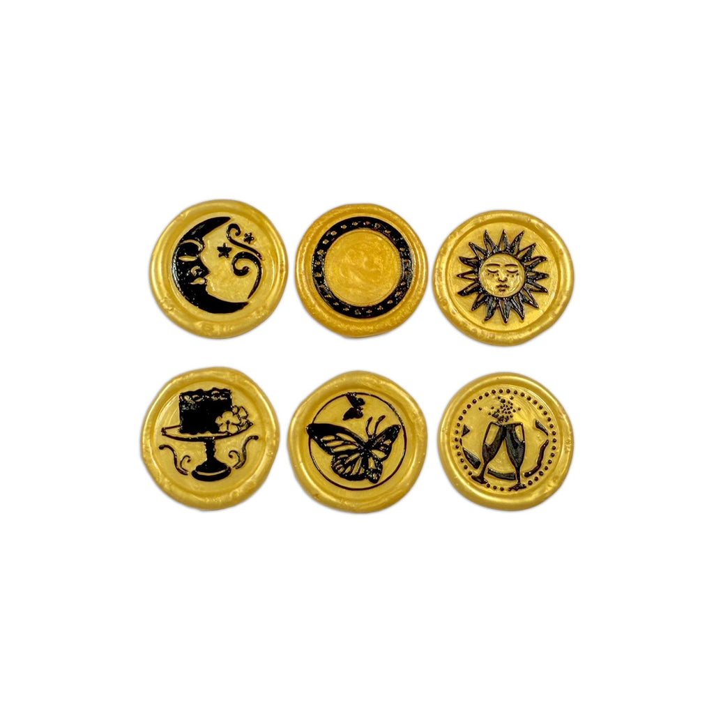 Stamperia Celebration Wax Seals Stamps Set waxsl02 samples