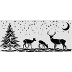 Stamperia Christmas Deers 10x5 Stencil kstdl169