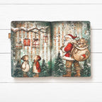 Stamperia Christmas Deers 10x5 Stencil kstdl169 presents hanging from tree little elves journal