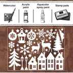 Stamperia Christmas Laser Cut Paper Shapes sbcu002 back