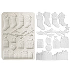 Stamperia Christmas Socks And Presents A5 Silicone Mould kacma620
