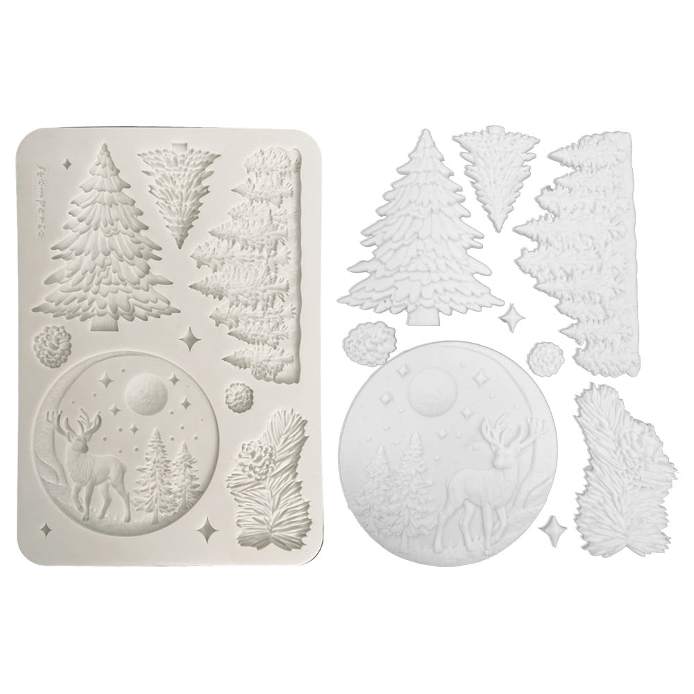 Stamperia Christmas Winter Landscape A5 Silicone Mould kacma617