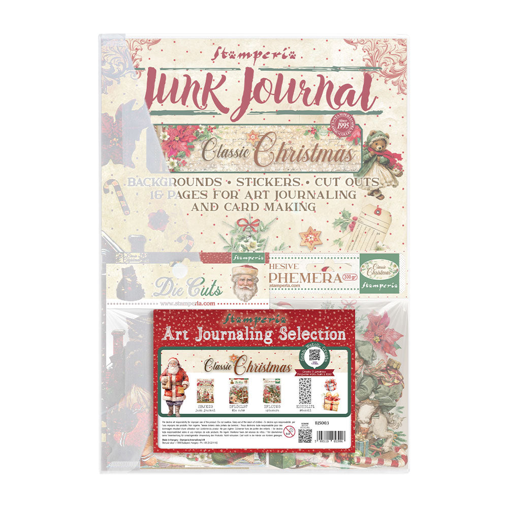Stamperia Classic Christmas Art Journaling Selection bjs003