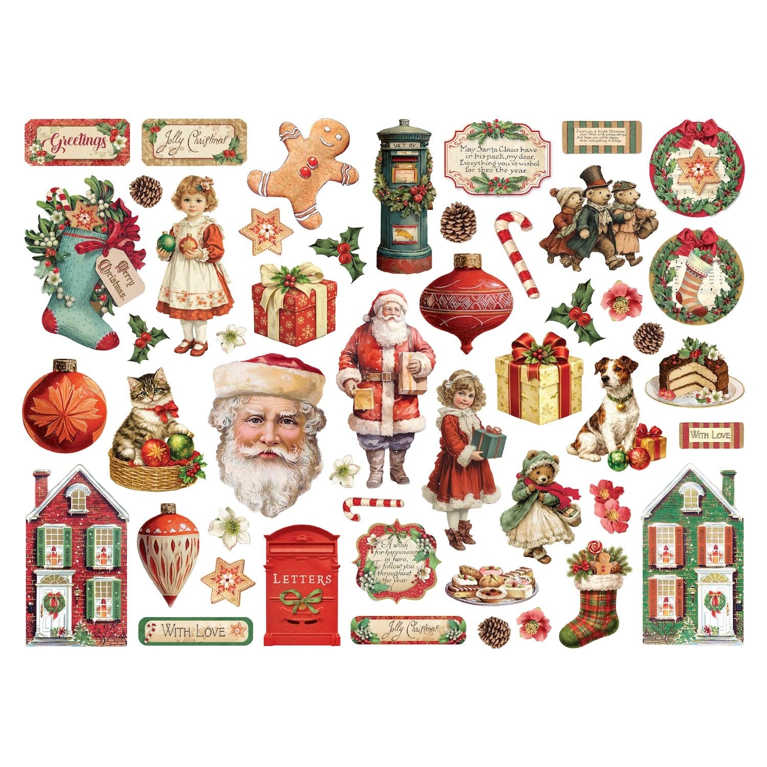 Stamperia Classic Christmas Die Cuts dfldc137 – Simon Says Stamp