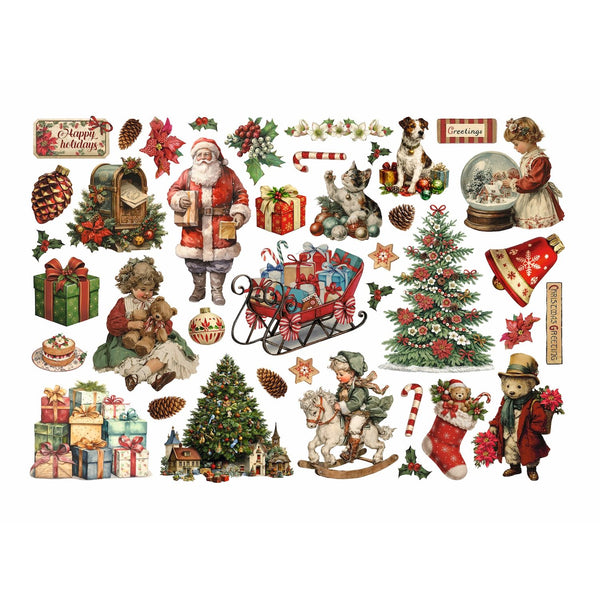 Stamperia Classic Christmas Ephemera dflct85 – Simon Says Stamp