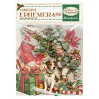 Stamperia Classic Christmas Ephemera dflct85 stocking presents dog