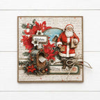 Stamperia Classic Christmas Junk Journal sbjk23 santa garland mailbo with letters