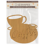 Stamperia Coffee And Chocolate Cup And Plate Crafty Shapes klsm70