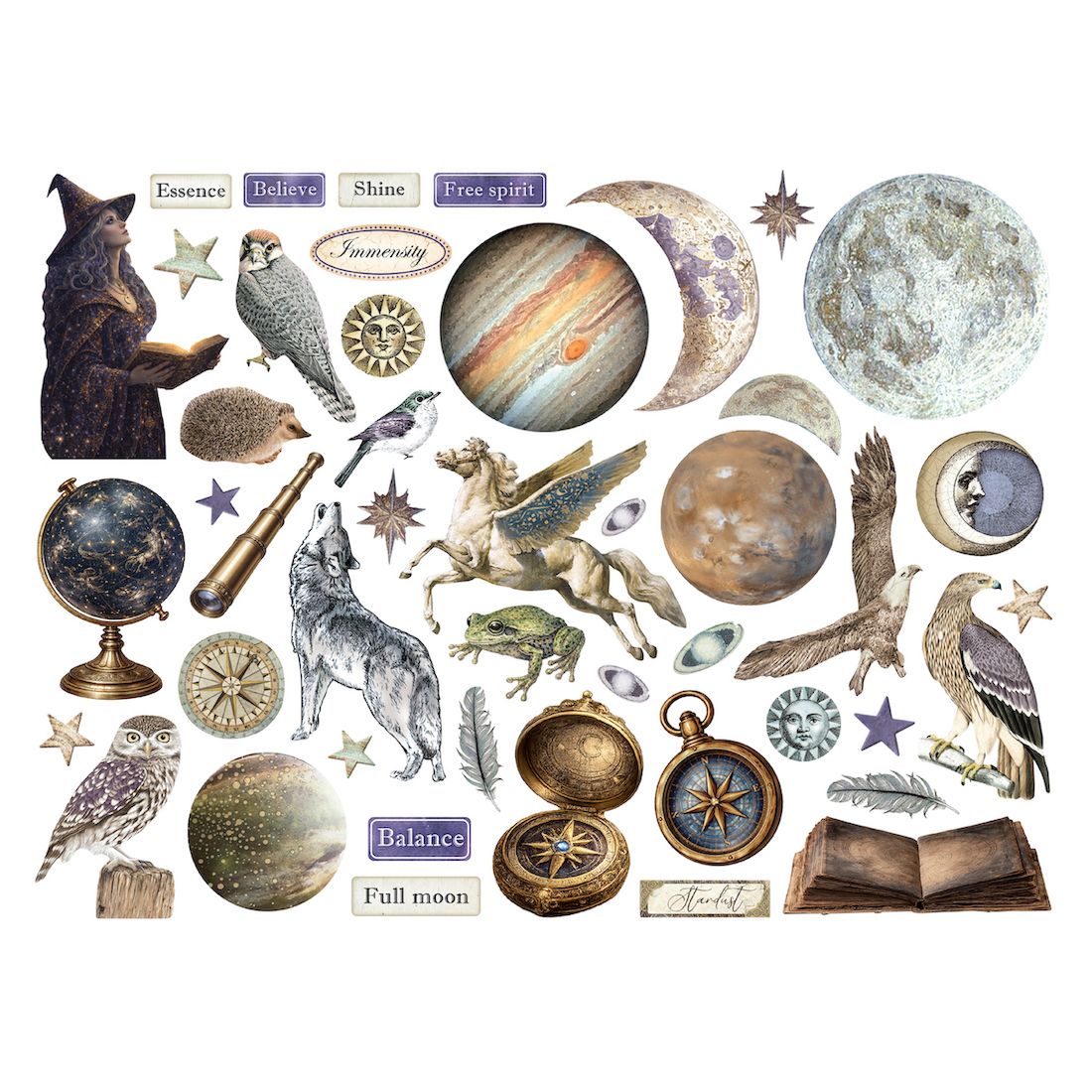 Stamperia Cosmos Die Cuts dfldc142