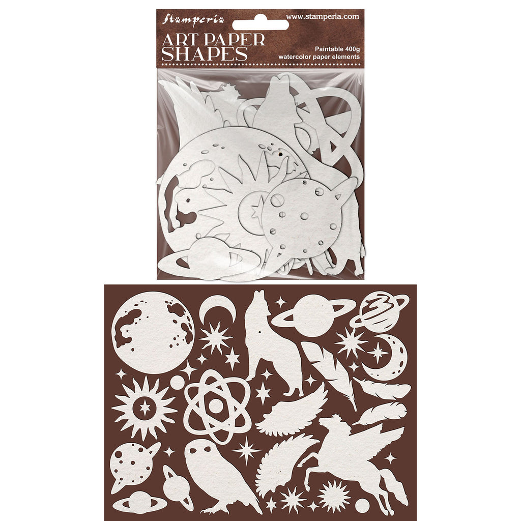 Stamperia Cosmos Laser Cut Art Paper Shapes sbcu005