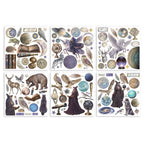 Stamperia Cosmos Rub On kit dflrbx22 stickers