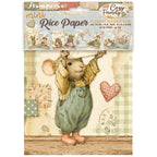 Stamperia Cozy Family A6 Rice Paper dfsa6x14
