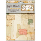 Stamperia Cozy Family Backgrounds A6 Rice Paper dfsak6063