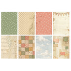 Stamperia Cozy Family Backgrounds A6 Rice Paper dfsak6063 sheets