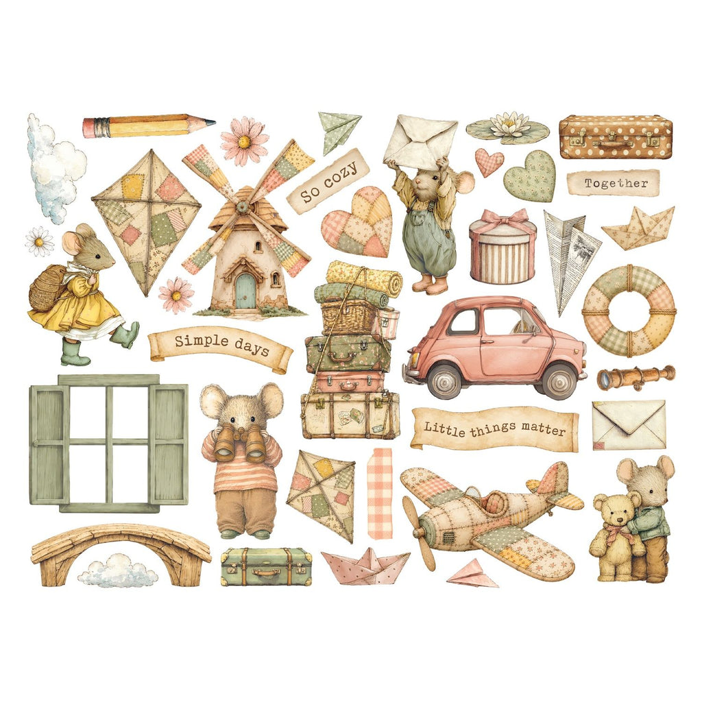 Stamperia Cozy Family Die Cuts dfldc145