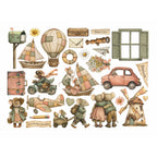 Stamperia Cozy Family Ephemera dflct93