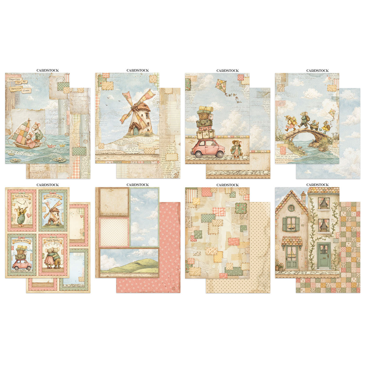Stamperia Cozy Family Junk Journal sbjk32 cardstock