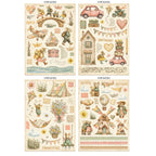 Stamperia Cozy Family Junk Journal sbjk32 stickers