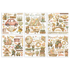 Stamperia Cozy Family Rub Ons dflrbx25 stickers