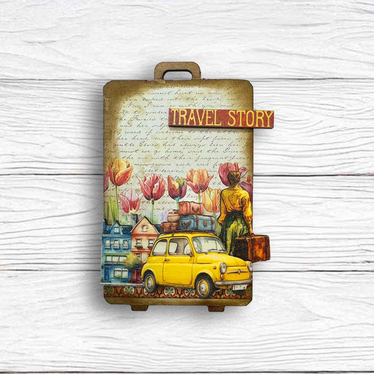 Stamperia Create Happiness COFFEE Dye Ink Pad wkpr02 yellow car