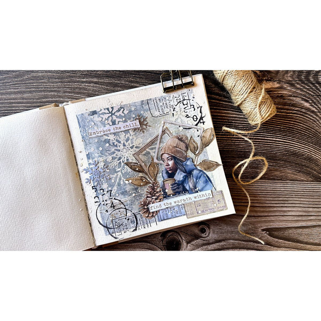 Stamperia Create Happiness Dewdrops A4 Rice Paper Pack dfsa4xdd snowflakes | color-code:ALT01