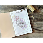 Stamperia Create Happiness Dewdrops Habit Tracker Clear Stamps wtk205 coloring