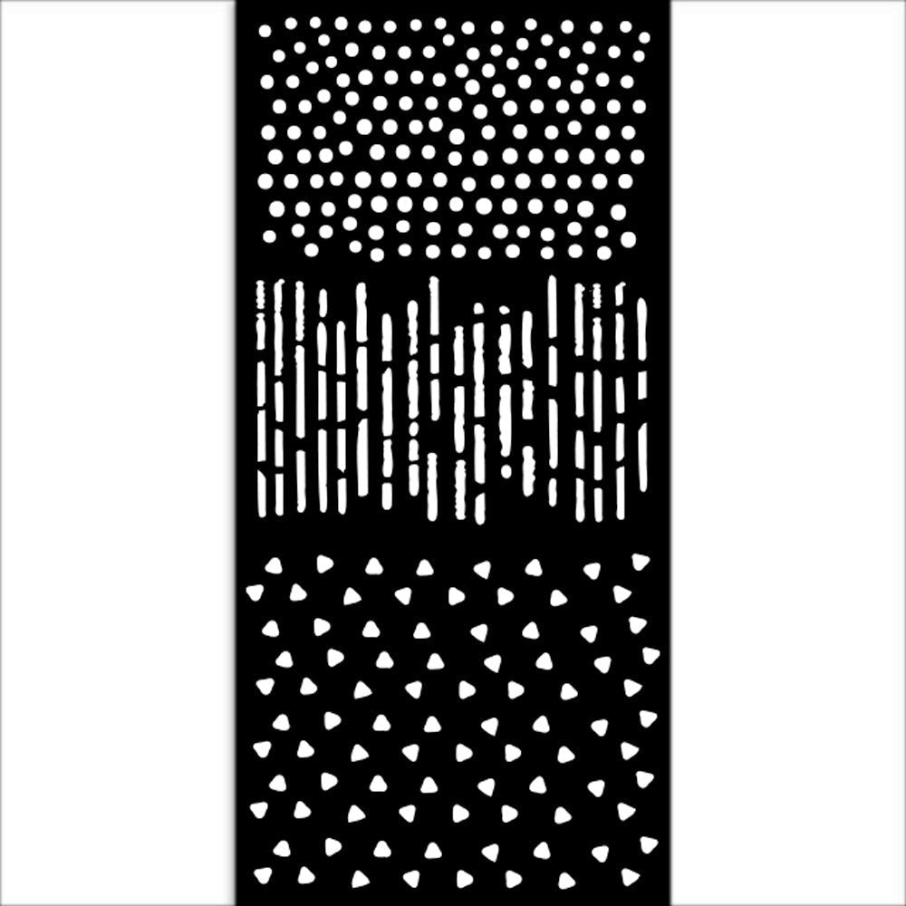 Stamperia Create Happiness Dewdrops Patterns Stencil kstdl107

