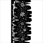 Stamperia Create Happiness Dewdrops Snowflakes And Ice Stencil kstdl109
