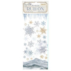 Stamperia Create Happiness Dewdrops Snowflakes Rub Ons dflrb128
