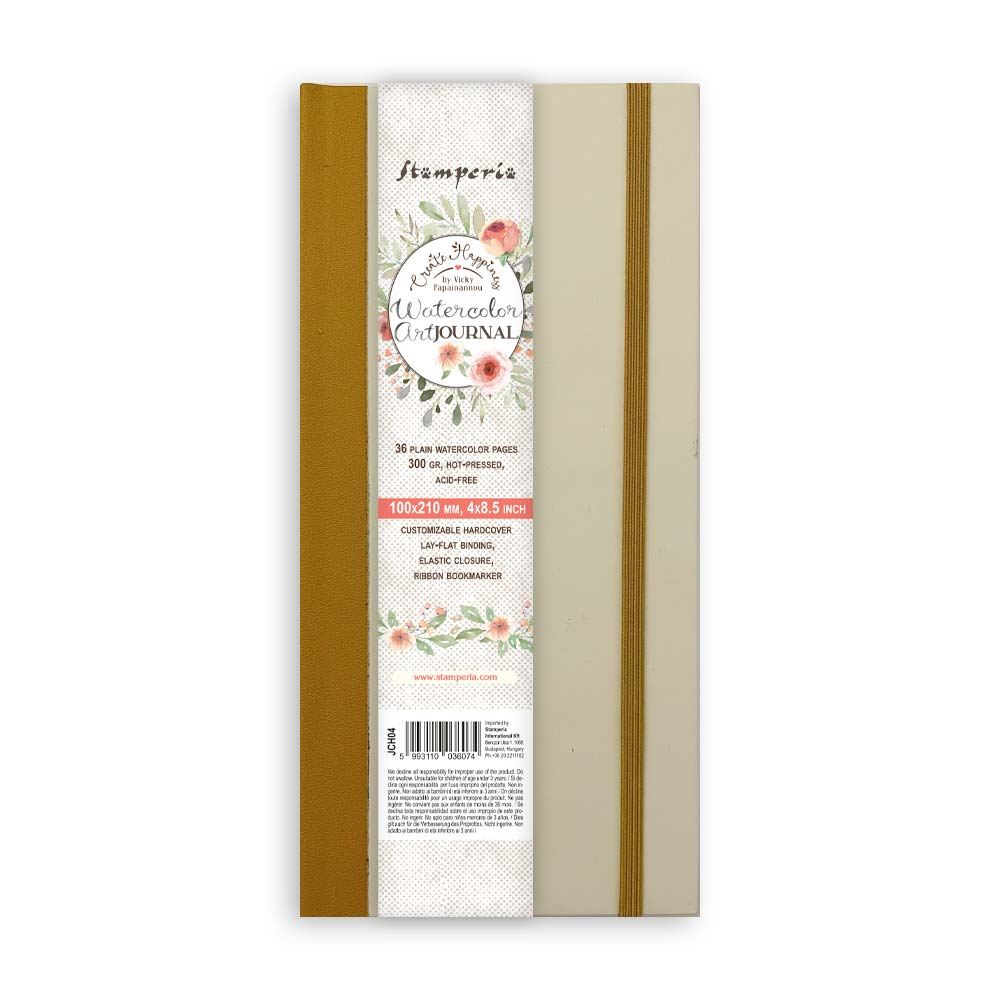 Stamperia Create Happiness Mixed Media 4x8.5 Journal jch04
