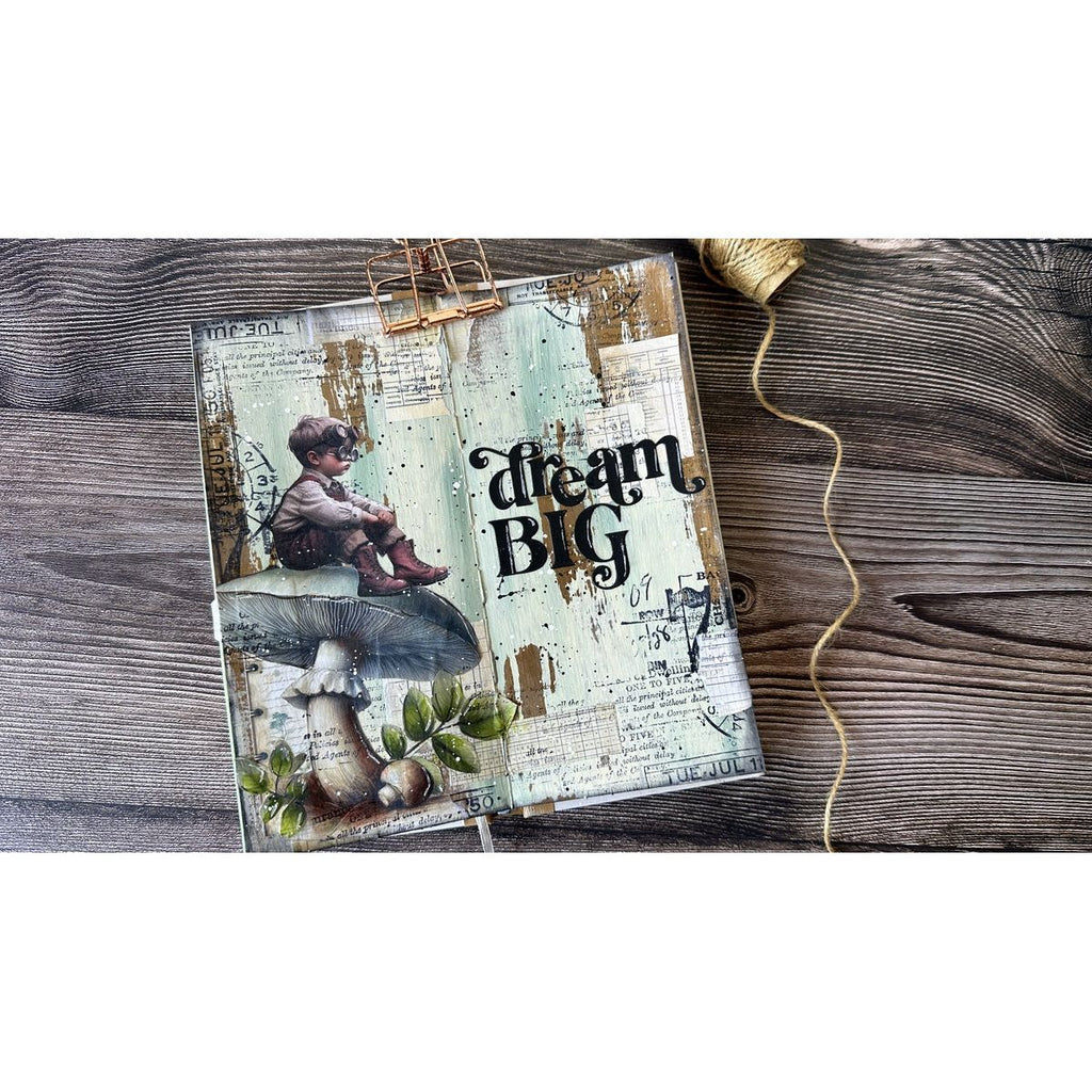 Stamperia Create Happiness Mixed Media 4x8.5 Journal jch04 dream big | color-code:ALT01